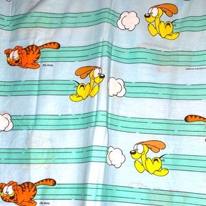 🧡🧡1978 vintage Garfield flat twin sheet🧡🧡